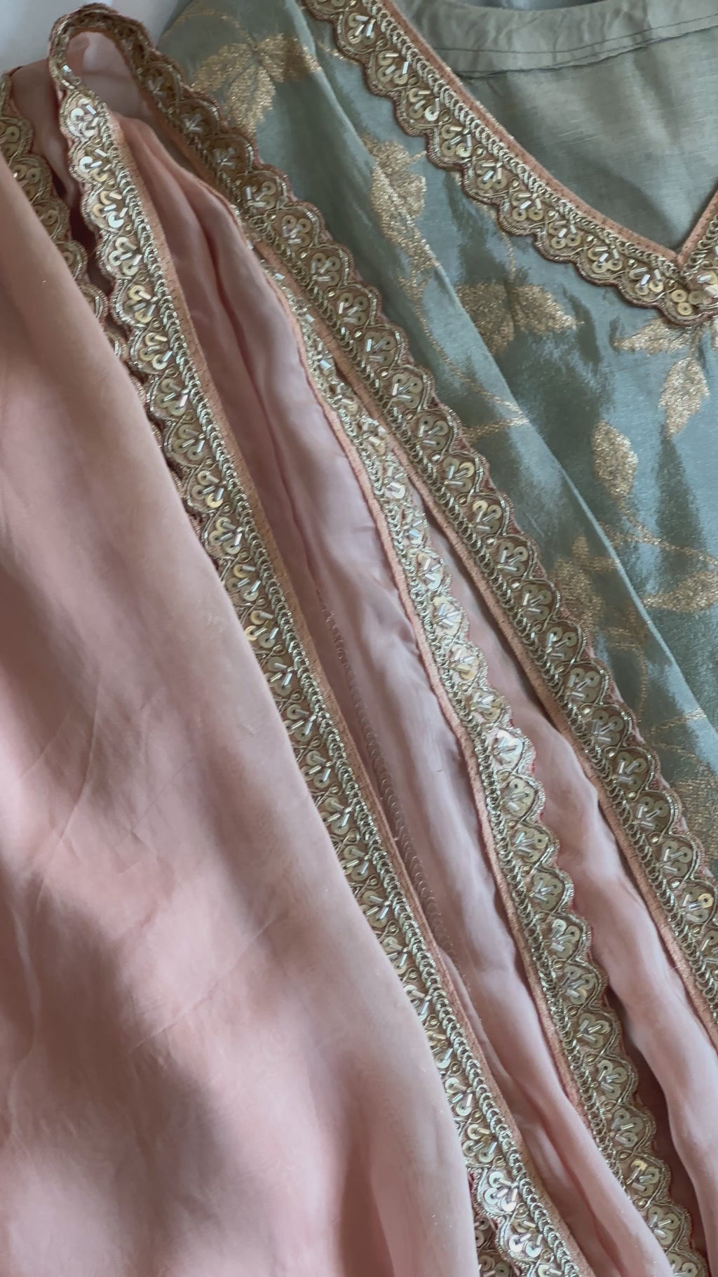 Serene Blue and Peach Banarasi Silk Festive Edit